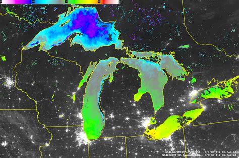 Clear Skies Over The Great Lakes Cimss Satellite Blog Cimss