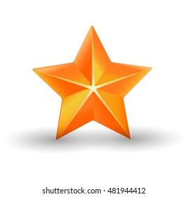 Golden Star On White Background Vector Stock Vector Royalty Free