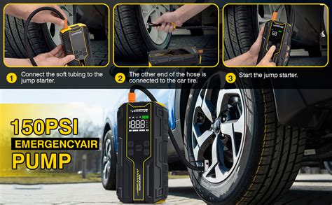 Amazon Car Jump Starter With Air Compressor Voltsurge A Peak