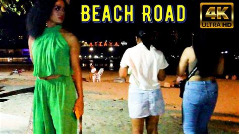 4k Pattaya Beach Road Night Scenes YouTube