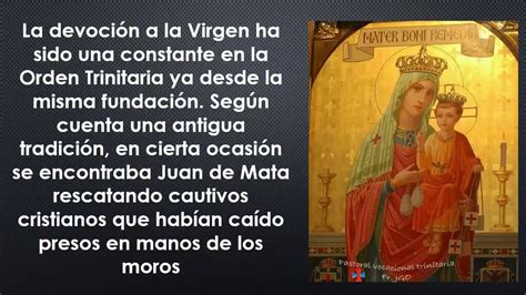 NUESTRA SEÑORA DEL BUEN REMEDIO Patrona de la Orden Trinitaria YouTube