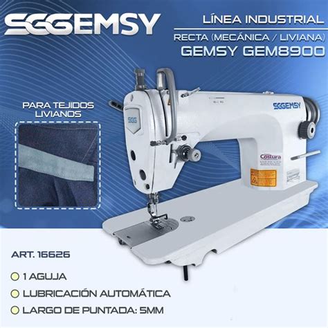 TUPI S A MAQUINA DE COSER RECTA INDUSTRIAL GEMSY GEM8900 MECANICA