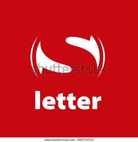 Vector Logo Letter S On Red Stock Vector (Royalty Free) 308759924