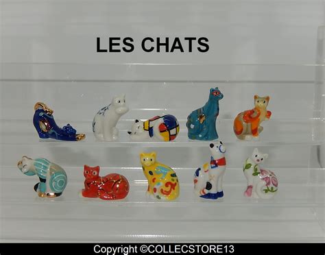 Serie Complete De Feves Les Chats Couleurs Filet Or F Ves De