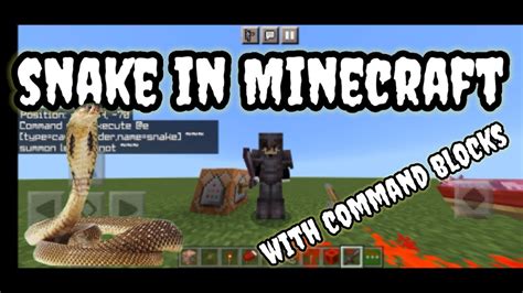 How To Make A Snake In Minecraft Bedrock Edition Pocket Edition With