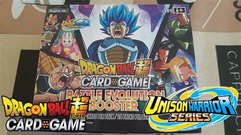 Dragon Ball Super Tcg Battle Evolution Booster Box Youtube