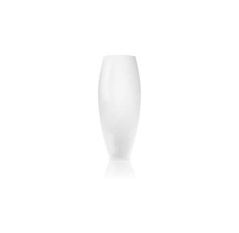 Premium Vector Vertical White Ceramic Porcelain Vase 3d Glossy Pot Elegant Home Element For