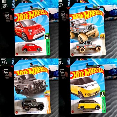 Hot Wheels Fiat E Jeep Scrambler Land Rover Defender Volkswagen