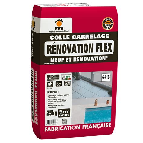 Colle Carrelage Flex Gris PRB 25 Kg Leroy Merlin