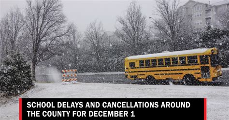 School Delays And Cancellations For December 1 Lynnwood Times