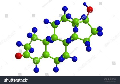 Molecular Structure Hormone Nandrolone 19nortestosterone Synthetic