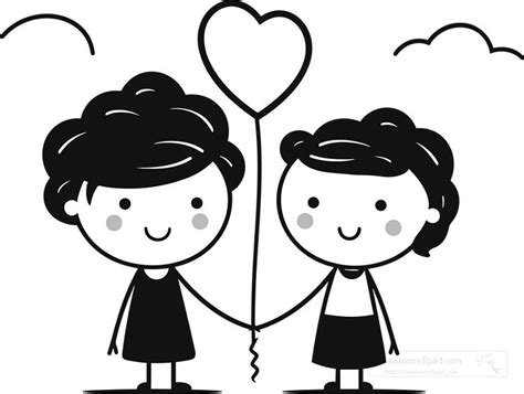 People Outline Clipart Cartoon Simple Love Black Outline The Best