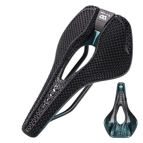 Gecheer Ultralight Road Bike Seat Carbon Fiber 3D Printed Saddle