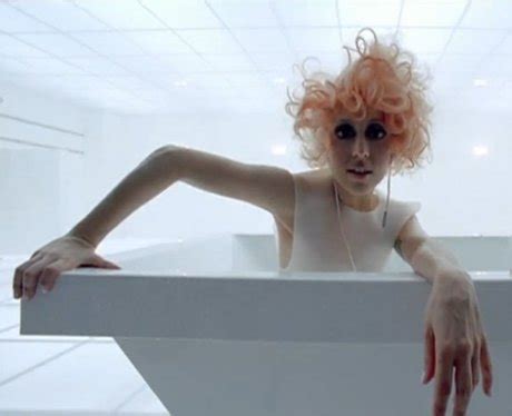 Lady Gaga Debuts Massive Eyes During Bad Romance Video Lady Gaga S