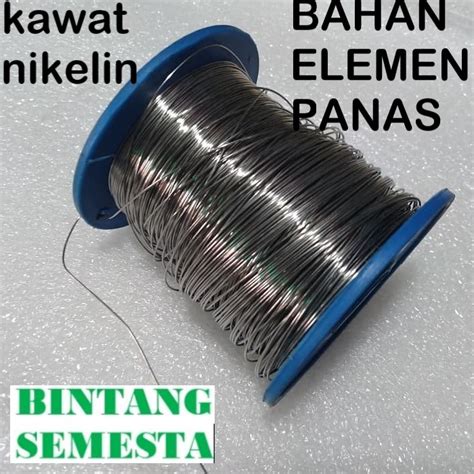 Jual Niklin Kawat Nikelin 1mm Jual Per Meter Shopee Indonesia