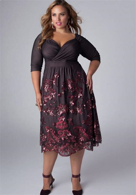 Empire Dresses Plus Size Pluslook Eu Collection