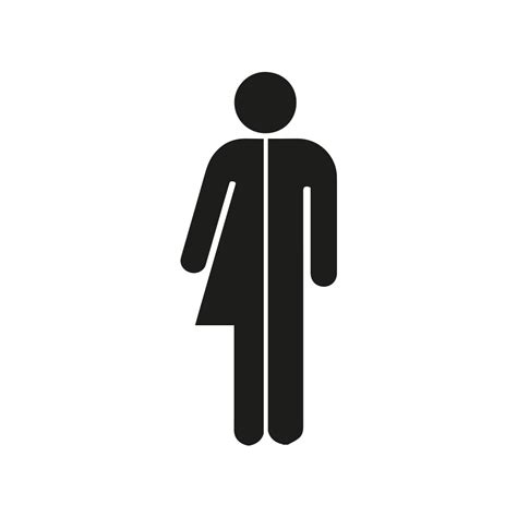 Gender Neutrale Toilet Sticker Man En Vrouw Gratis Verzending