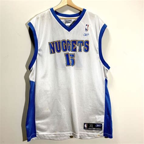 Carmelo Anthony Denver Nuggets Nba Reebok Jersey Authentic White 48 Xl