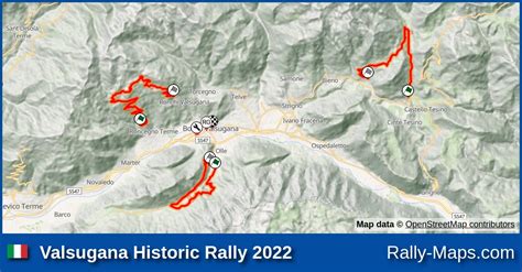 Streckenverlauf Valsugana Historic Rally Rallyekarte De