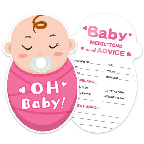 Buy Advice And Prediction Cards For Baby Shower Game Fun Baby Shower