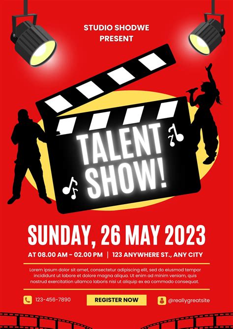 Talent Show Program Template