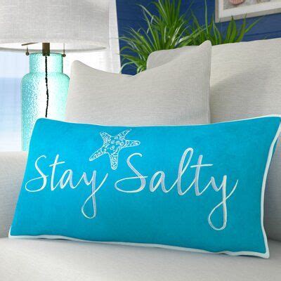 Highland Dunes Stay Salty Cotton Lumbar Pillow Cotton Polyester