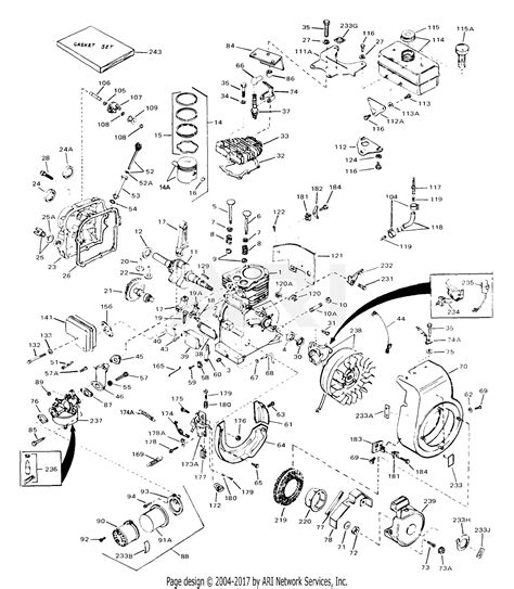 Tecumseh Hs40 55519f 143 697032 Craftsman 55519f Hs40 Parts Diagram For Engine Parts List 1