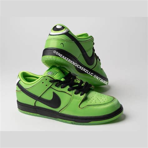 The Powerpuff Girls X Nike Sb Dunk Low Buttercup Fz Nice Kicks