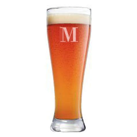 Personalized 20 Oz Pilsner Beer Glass Single Glass Etsy