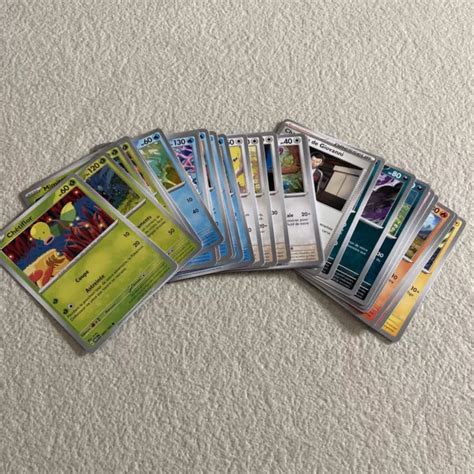 LOT DE 28 Cartes Pokemon 151 Ev3 5 Communes Et Unco Neuves Fr Sans