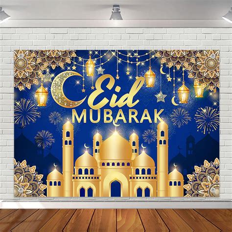 Amazon Avezano Eid Mubarak Backdrop Muslim Ramadan Eid Mubarak