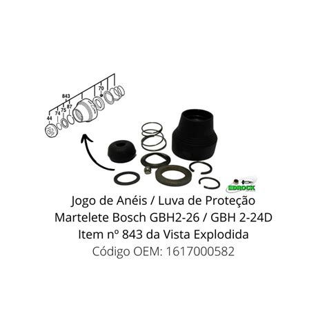 Luva De Prote O Para Martelete Bosch Gbh D New Shopee