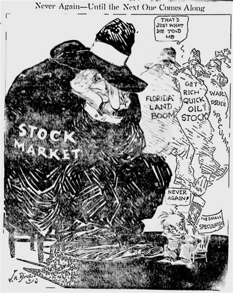 Stock Market Crash Political Cartoons 1929