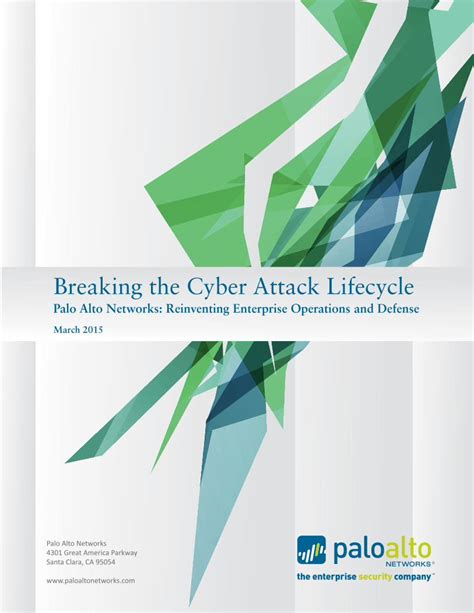 Pdf Palo Alto Networks Breaking The Cyber Attack Lifecycle