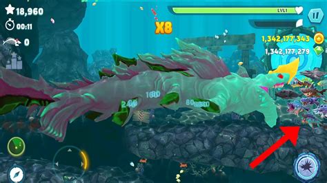 Hungry Shark Evolution Bigger Monster Giant Enemy Luminite New Skin