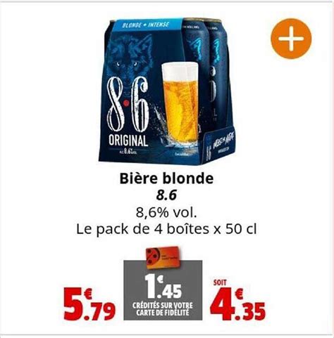 Promo Bi Re Blonde Chez Coccinelle Supermarch Icatalogue Fr