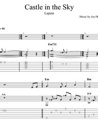 Castle in the Sky for guitar. Guitar sheet music and tabs.