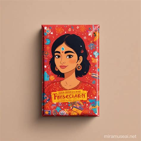 Vibrant Indian Firecracker Packaging With Traditional Motifs And Cheesy