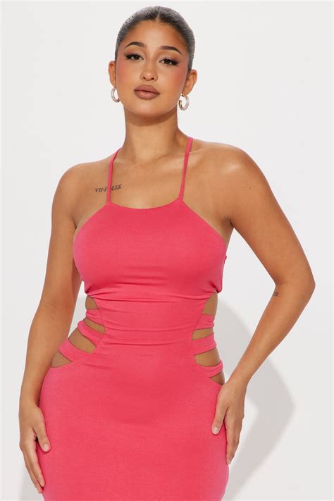 Janna Maxi Dress Hot Pink Fashion Nova Dresses Fashion Nova