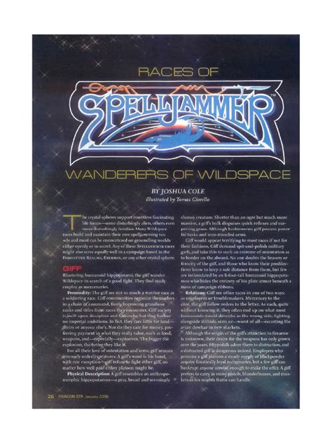 Races of Spelljammer | PDF