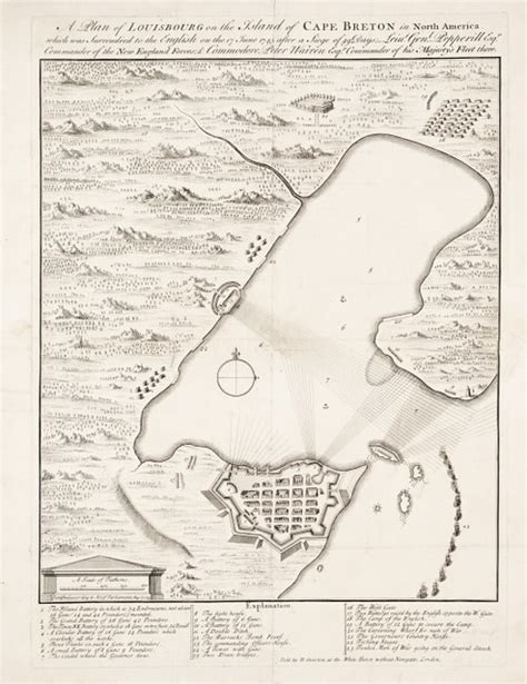 Plan Of Louisbourg June 17 1745 King Georges War 1740 Flickr