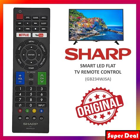 ORIGINAL SHARP LED LCD TV REMOTE CONTROL GB234 ORI Shopee Malaysia