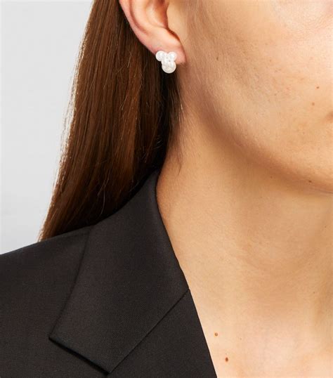 Sophie Bille Brahe Yellow Gold And Pearl Ensemble Single Earring