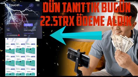 TRX Mining Yaparak Para Kazanma Dün Tanıttik Bugün 22 TRX çekim aldik