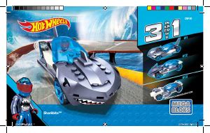Handleiding Mega Bloks Set CNF Hot Wheels Sharkbite