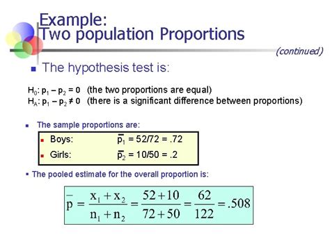 Estimation And Hypothesis Testing For Two Population Parameters