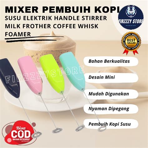 Jual Mixer Pembuih Kopi Susu Elektrik Handle Stirrer Milk Frother