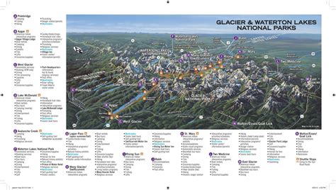 glacier national park maps glacier park  glacier