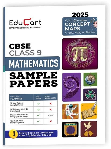 Buy Educart Cbse Mathematics Class 9 Sample Papers For 2024 25 Introducing Revision Maps 2025