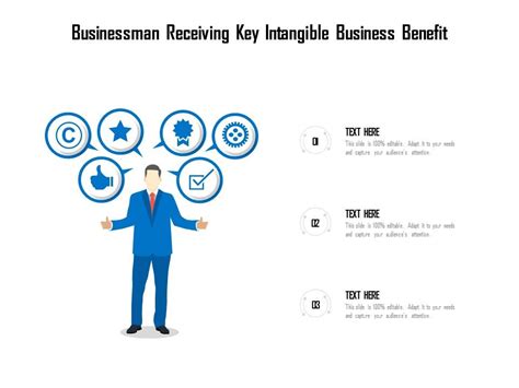 Businessman Receiving Key Intangible Business Benefit Presentation